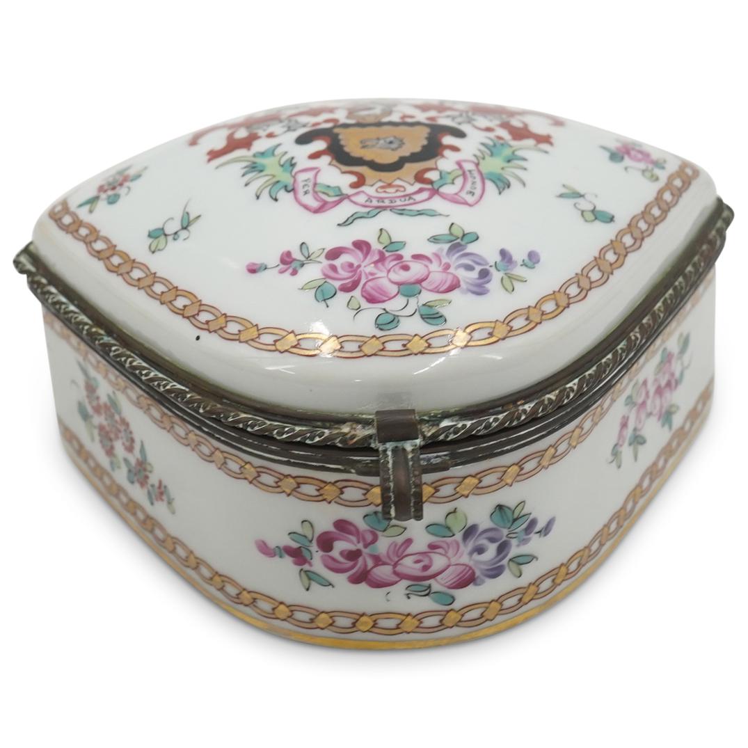 19th Century Edme Samson Famille Rose Porcelain Trinket Box (1 of 6)