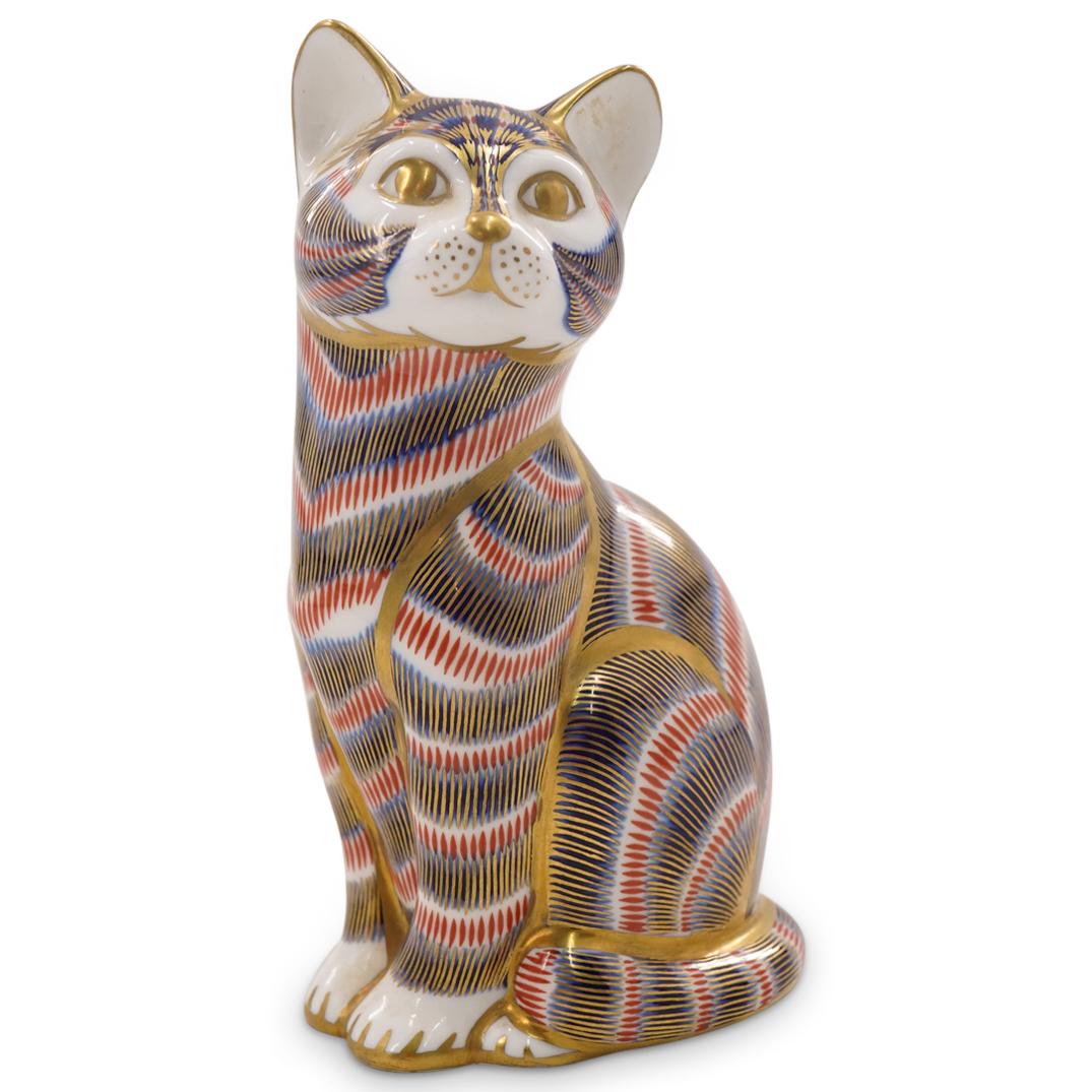 Royal Crown Derby Imari Porcelain "Cat" Figurine (1 of 3)