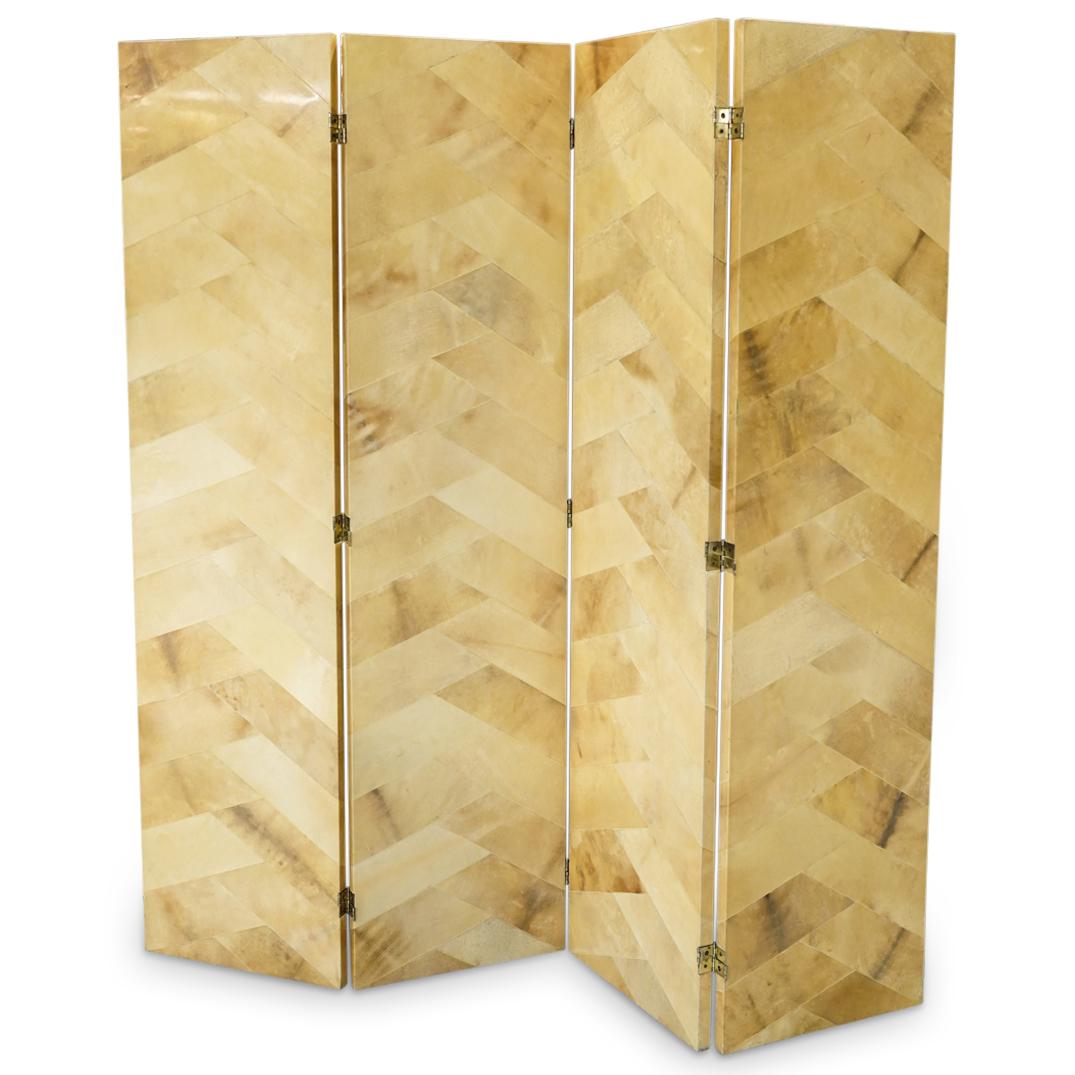 Ron Seff Goatskin Lacquered Screen or Room Divider (1 of 4)