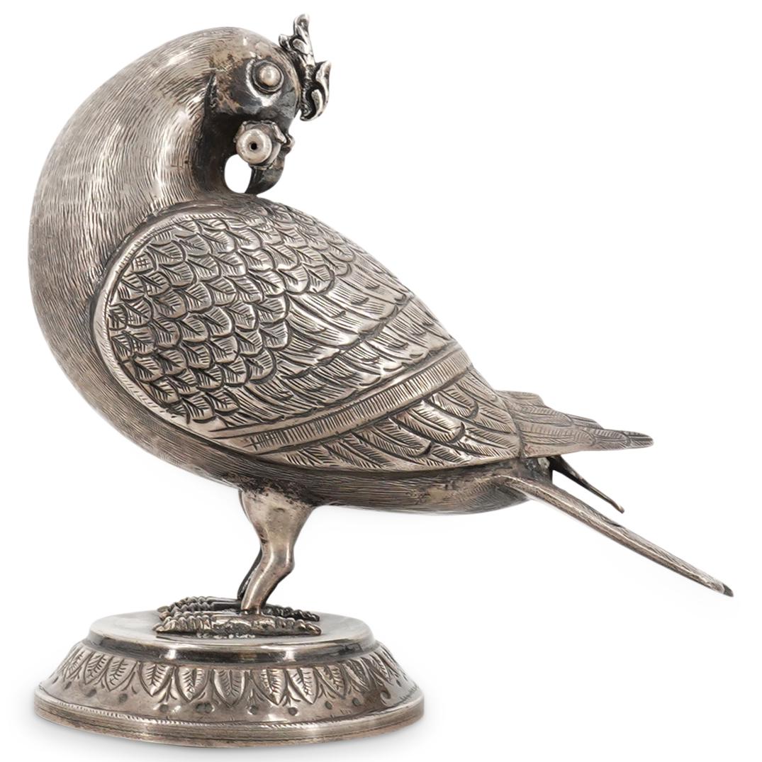 19th Century Indian Silver Bird Water Sprinkler (1 of 10)