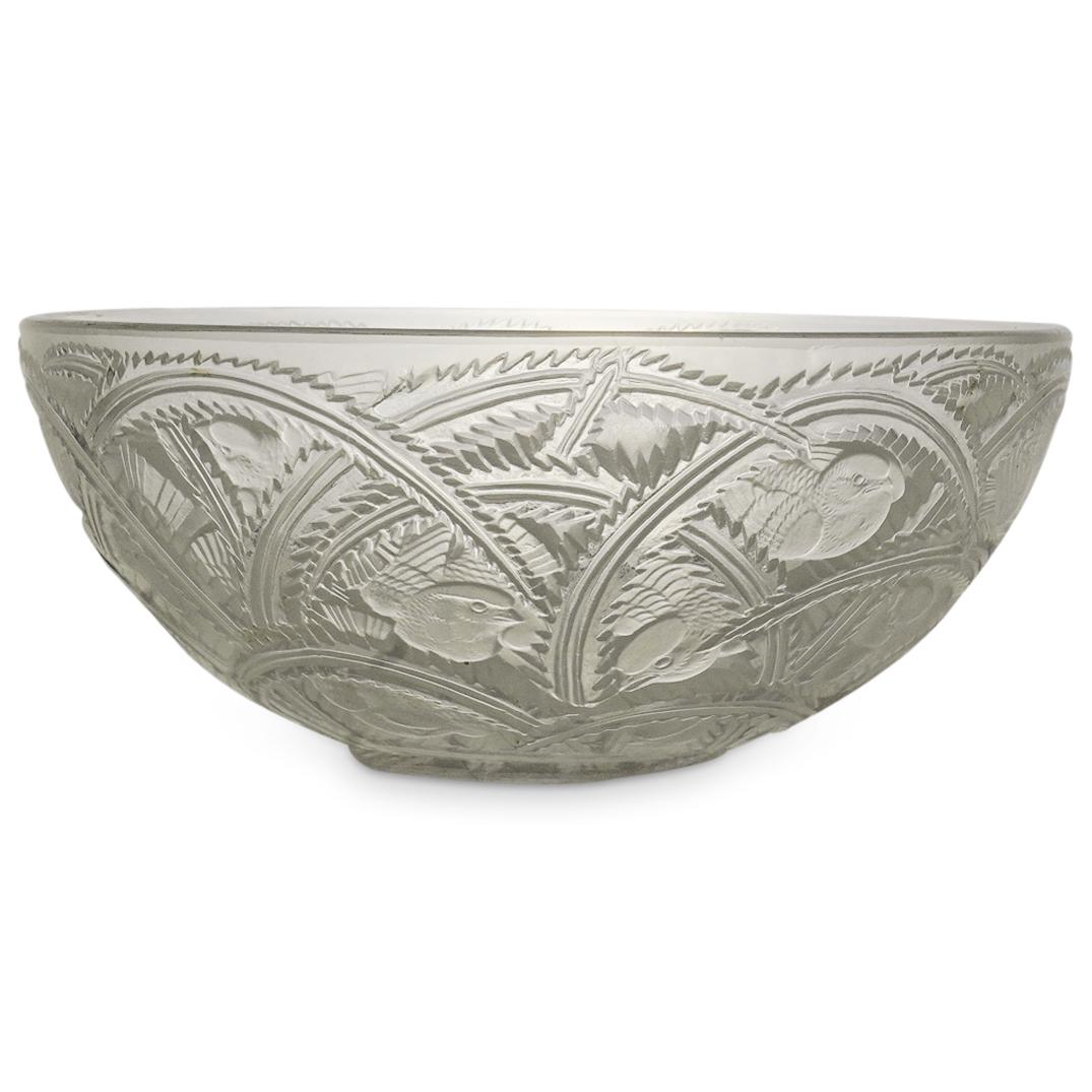 Lalique "Finches" Cut Crystal Bowl (1 of 6)