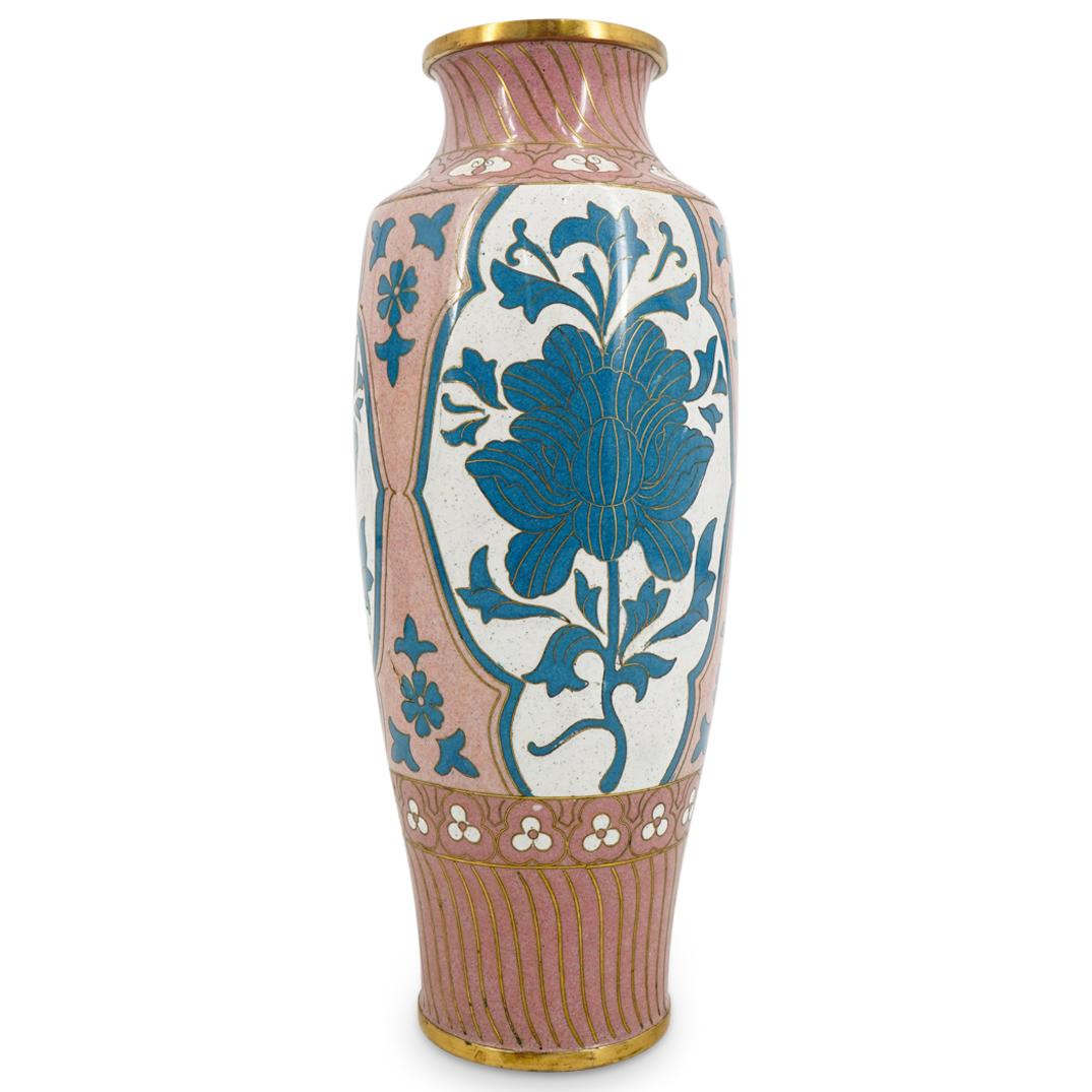 Antique Chinese Art Nouveau Style Cloisonne Vase (1 of 8)