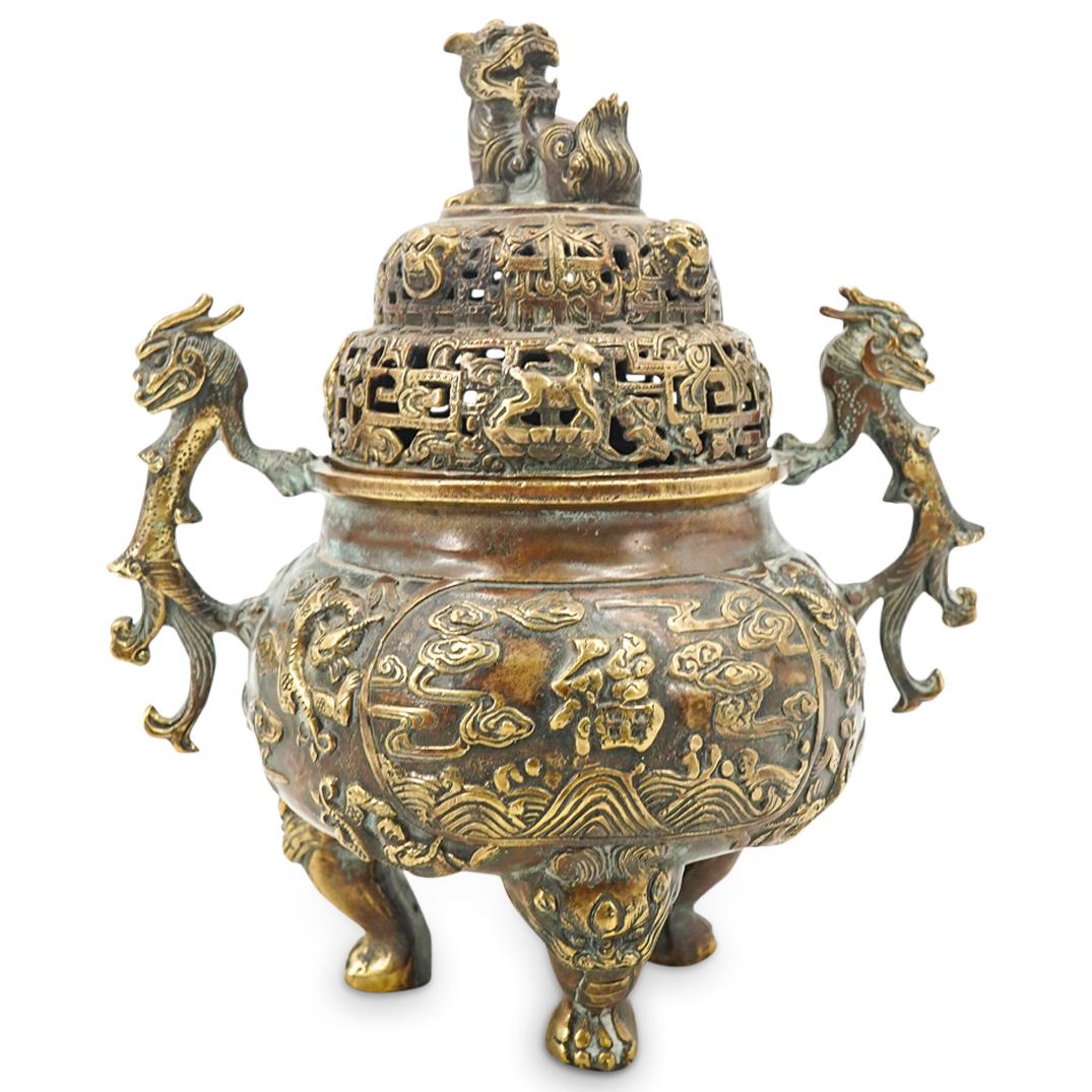 Antique Chinese Bronze Censer (1 of 12)