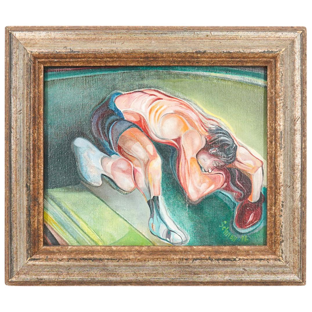 Francis Bacon Style Boxer Painting (1 of 3)