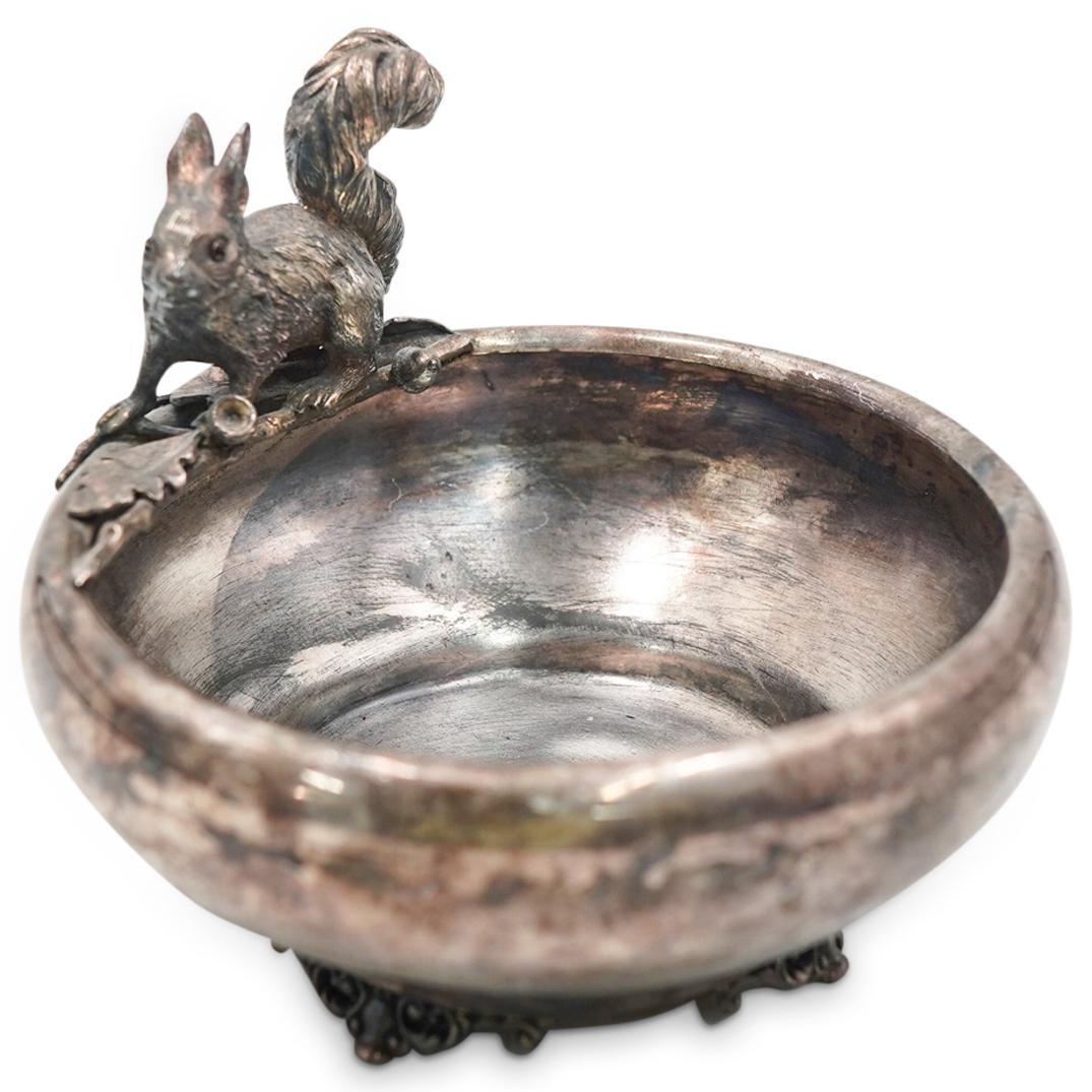 Possibly Victor Silver Co Victorian Silver Plated Squirrel Bowl (1 of 4)