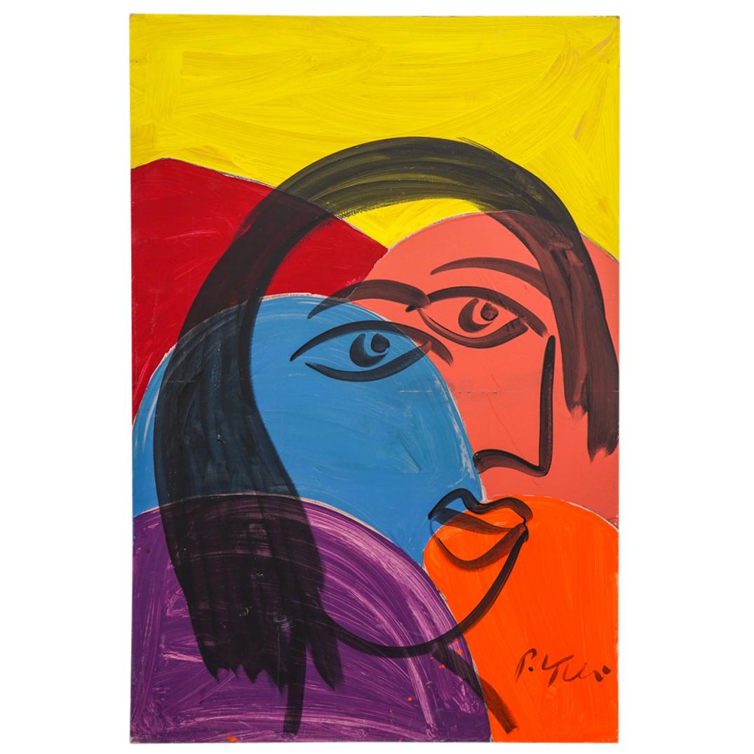 Peter Robert Keil (German, b. 1942) Portrait Oil on Board (1 of 4)