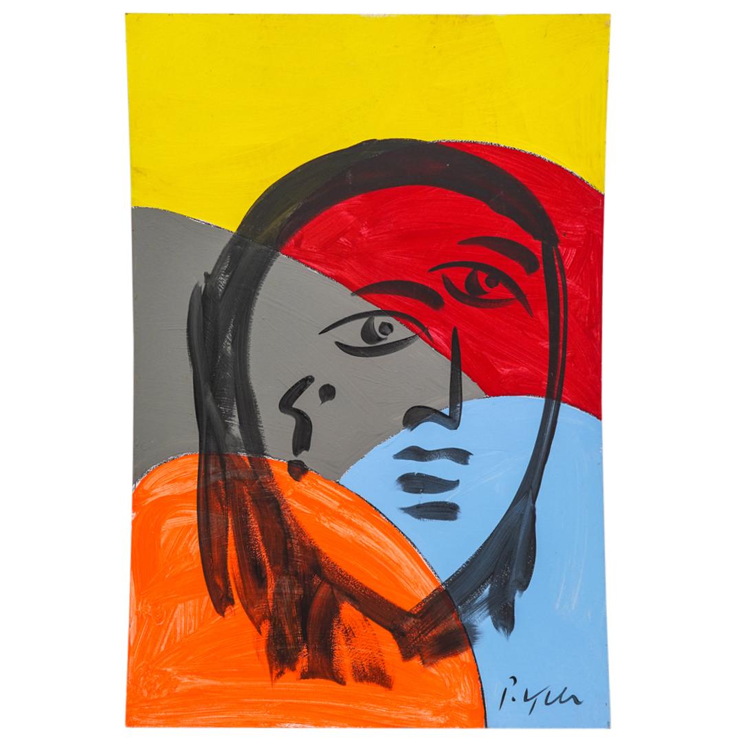 Peter Robert Keil (German, b. 1942) Portrait Oil on Board (1 of 5)