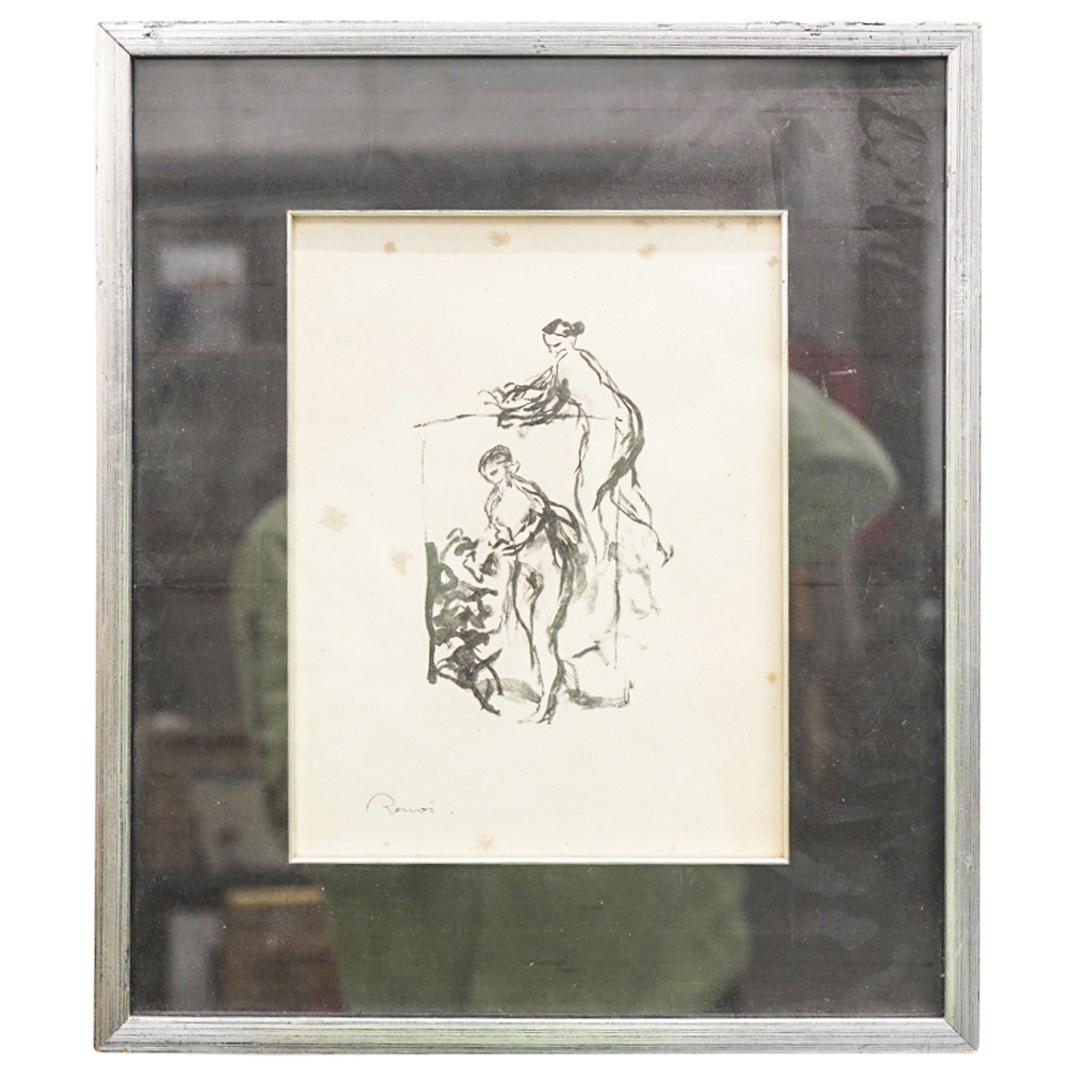 Auguste Renoir (French, 1841) "Femme Au Cep De Vigne (Third Variant)" Lithograph (1 of 4)