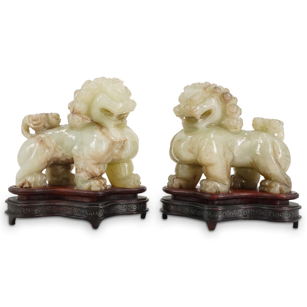 500円引きクーポン】 【美品】獅子 翡翠 和田 碧玉 雕刻 玉石 骨董
