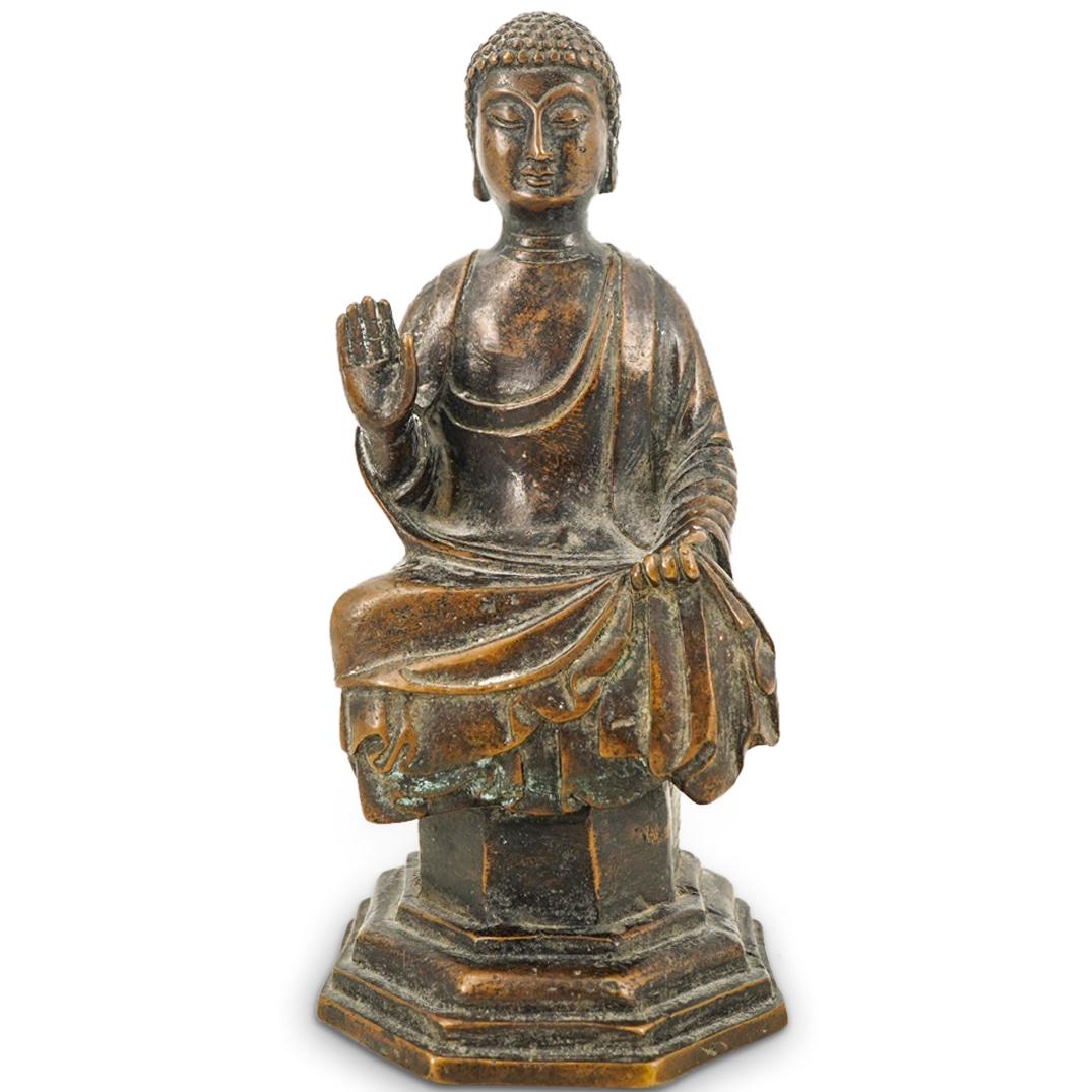 Antique Seated Buddhist Bronze (1 of 5)