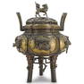 Large Meiji Japanese Bronze Censer