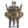 Large Meiji Japanese Bronze Censer