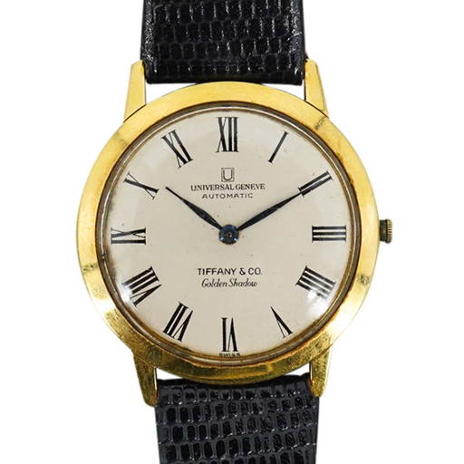 Vintage Universal Geneve Golden Shadow Tiffany Automatic Watch