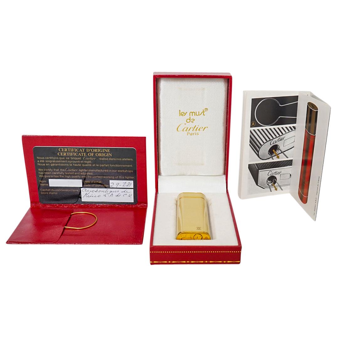 Vintage Cartier Must De Enamel Lighter with Box (1 of 5)