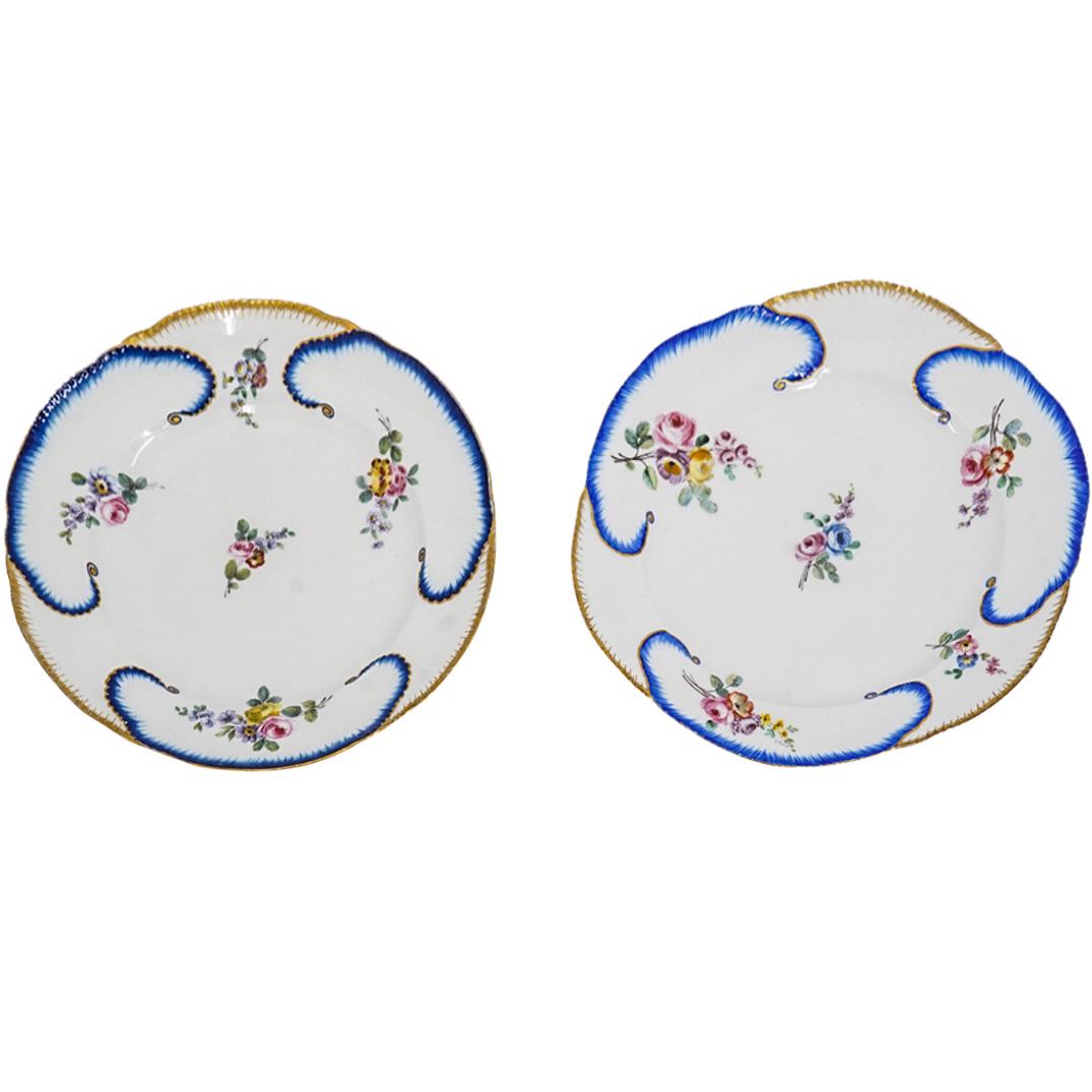 18th Cent. Pair of Sevres Porcelain Plates (1 of 10)
