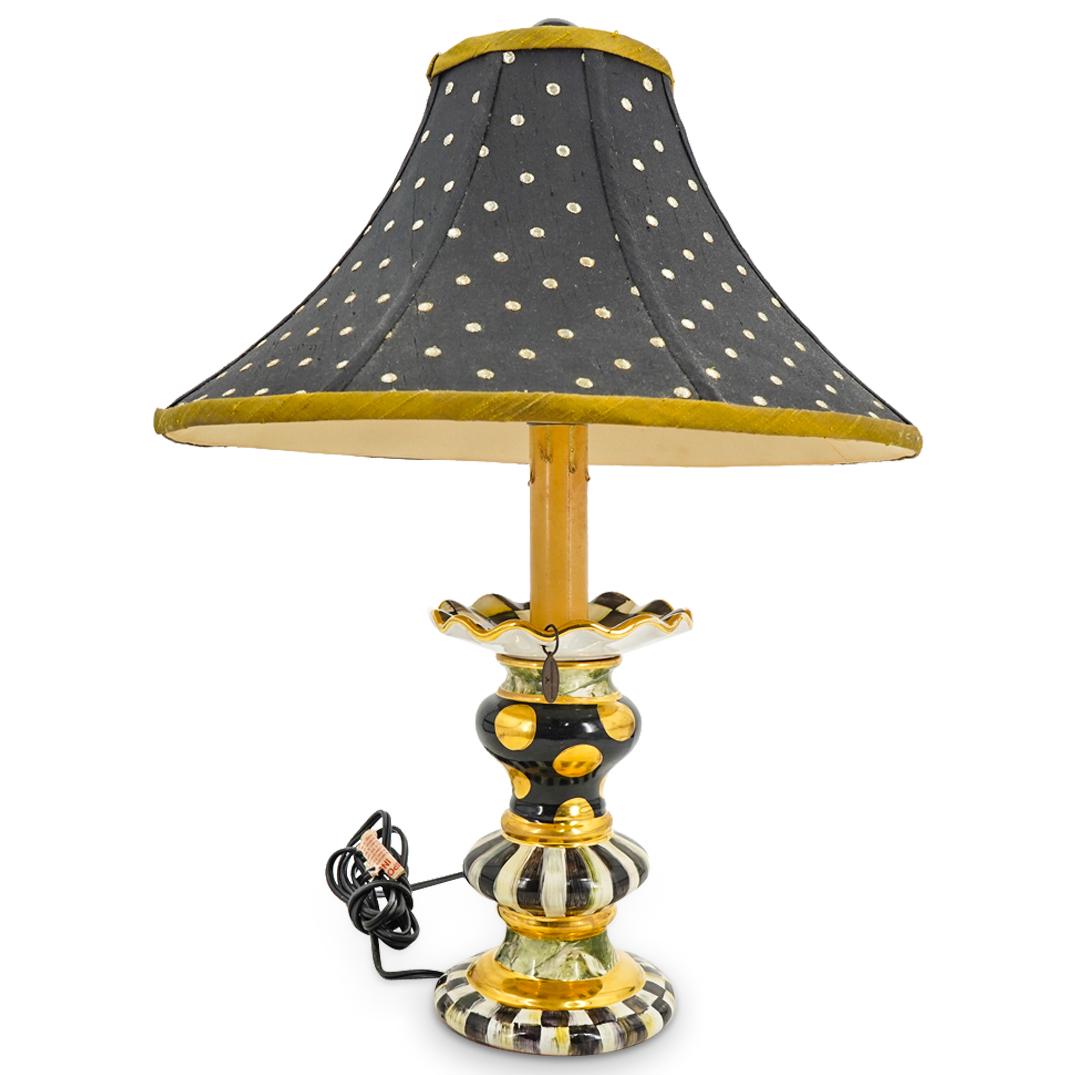 MacKenzie Childs Patterned And Gilt Accented Table Lamp (1 of 6)