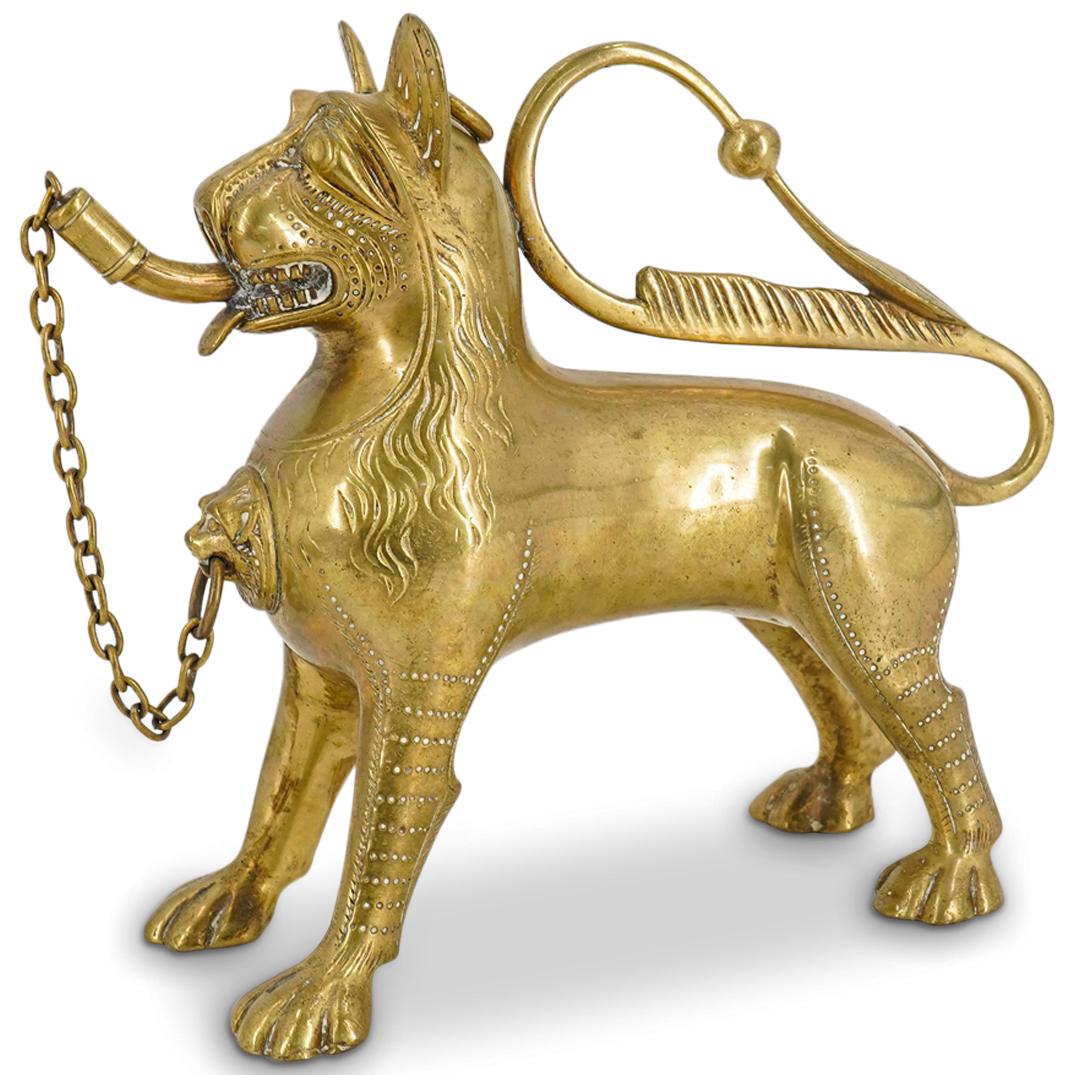 Antique German Bronze Lion Aquamanile (1 of 6)