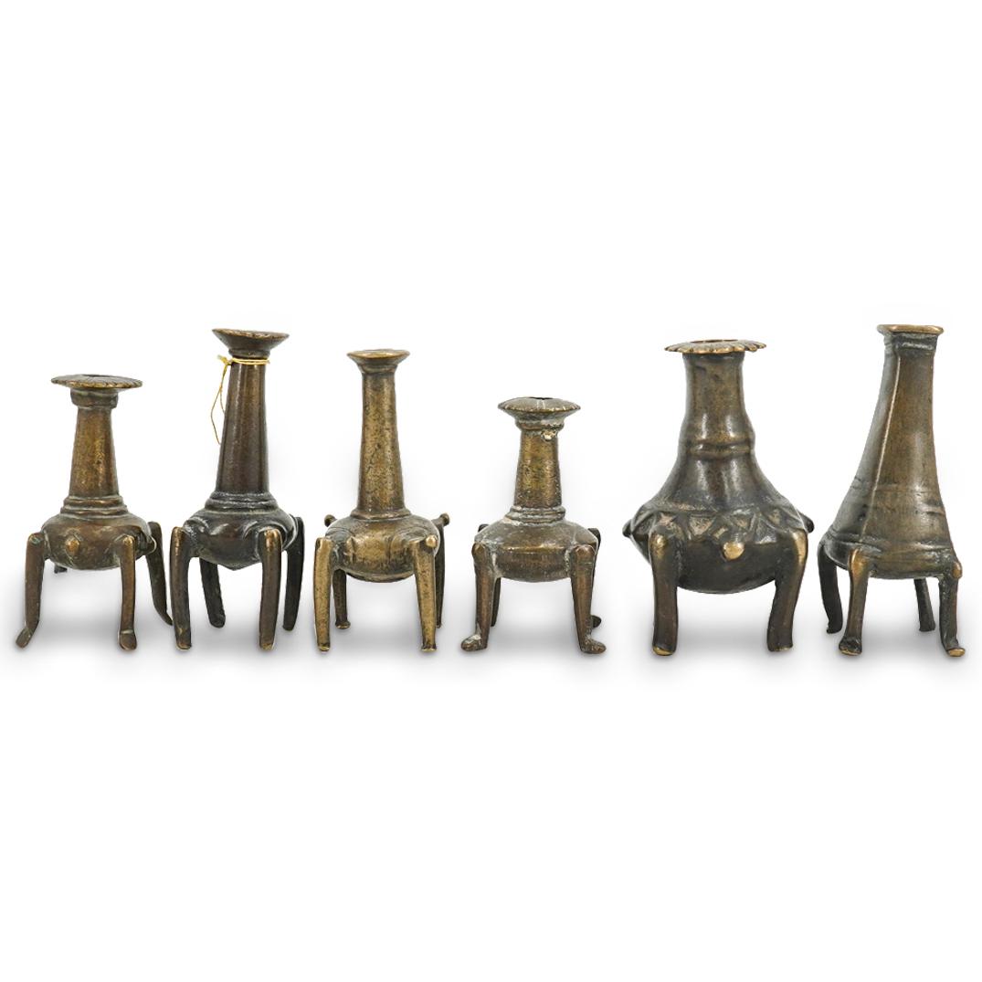 (6Pc) Islamic Bronze Kohl Cosmetic Containers (1 of 5)