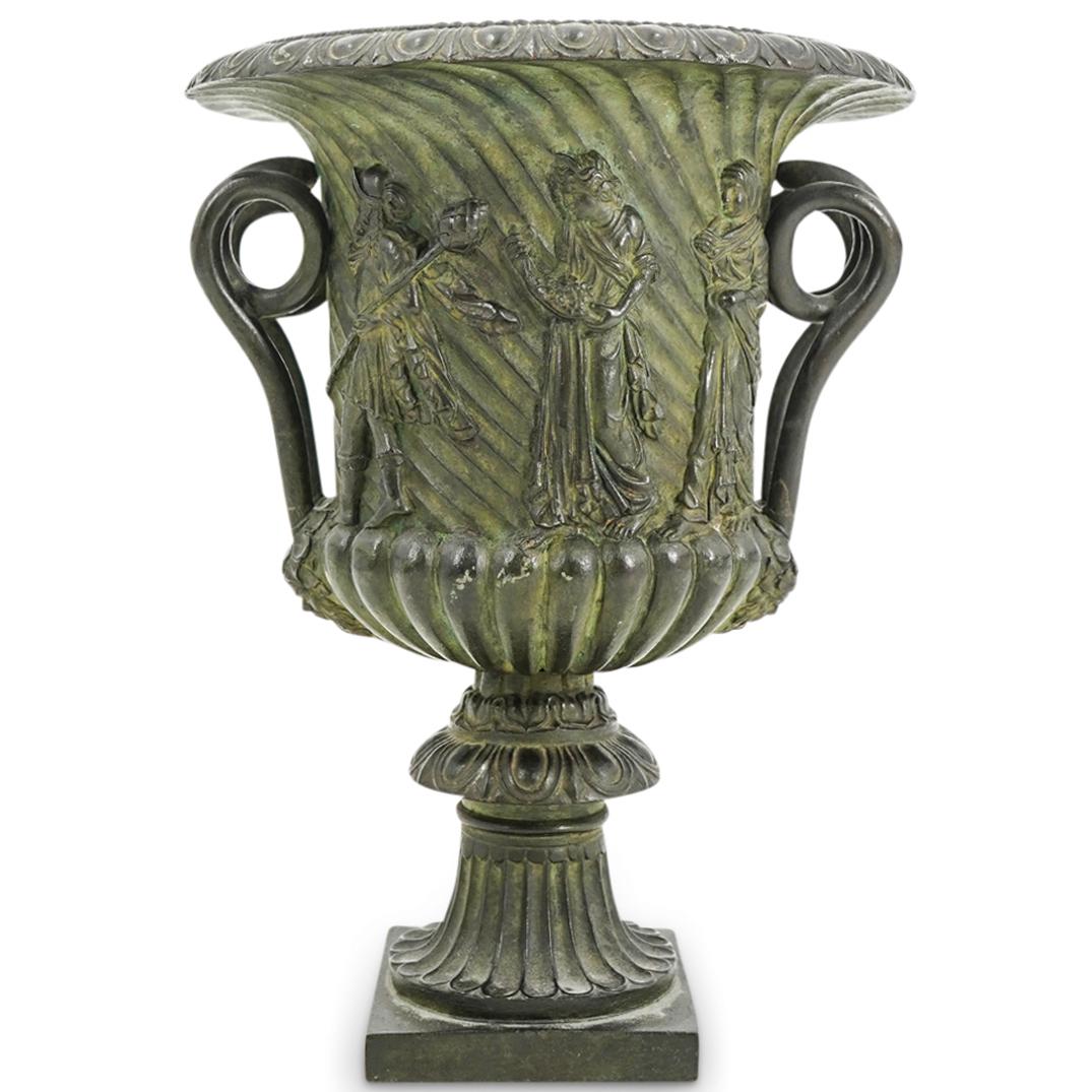 Antique Italian Neoclassical Cast Iron Urn (1 of 7)