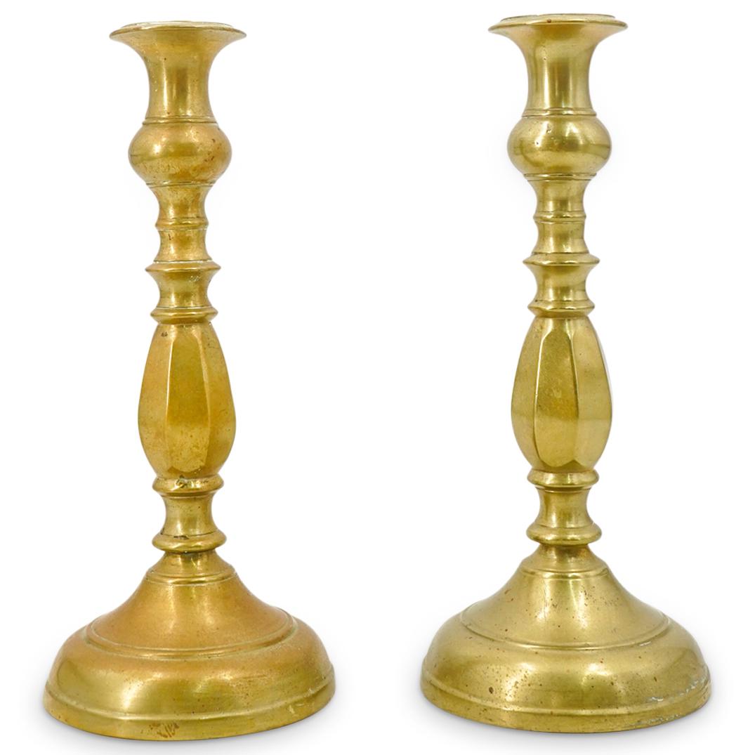 Antique Bronze Candlesticks (1 of 4)
