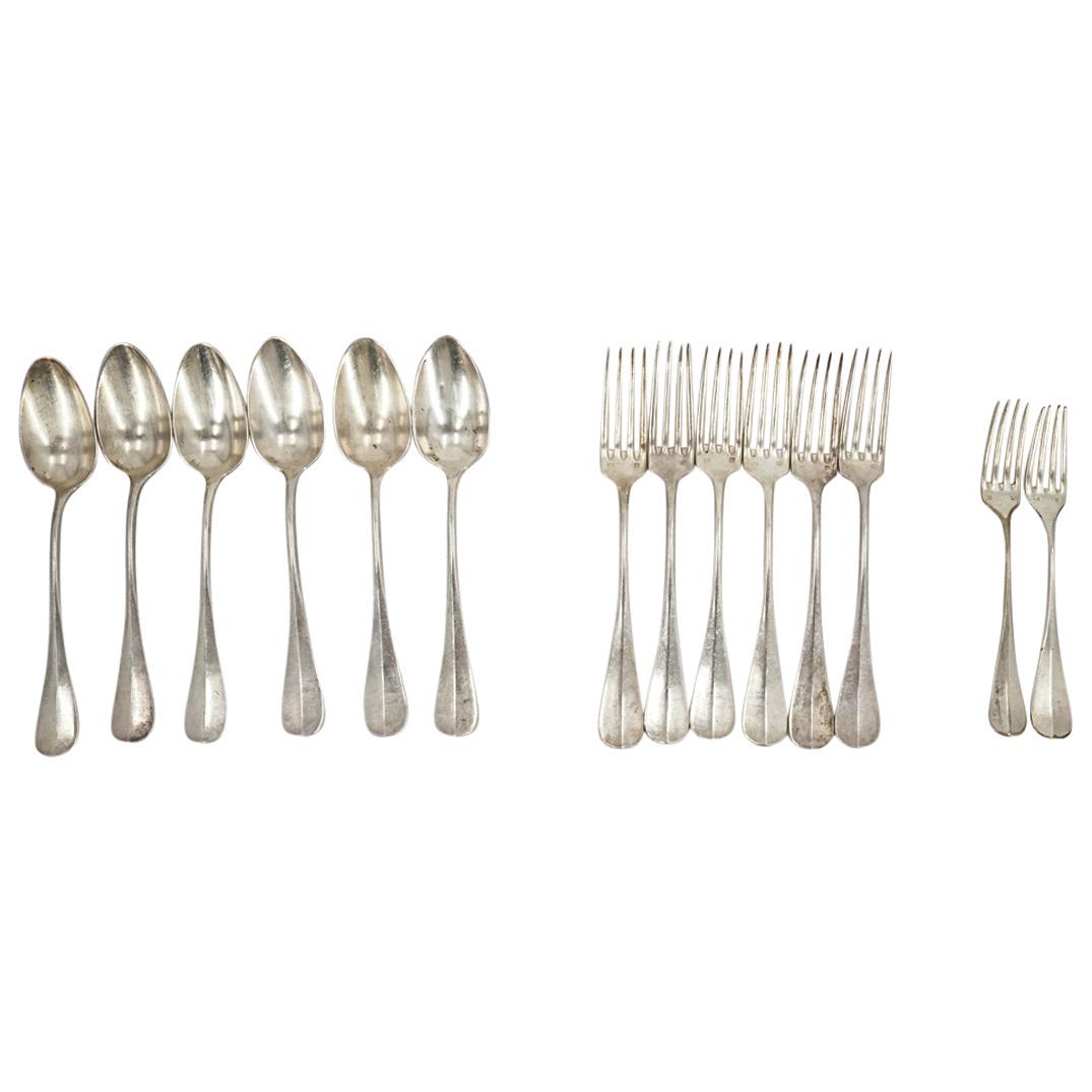 (14Pc) Christofle "Fidelio" silver plated Flatware (1 of 13)