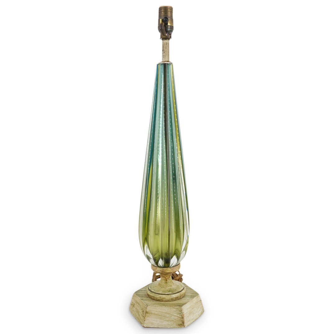 Barovier & Toso Murano Aventurine Glass Lamp (1 of 10)