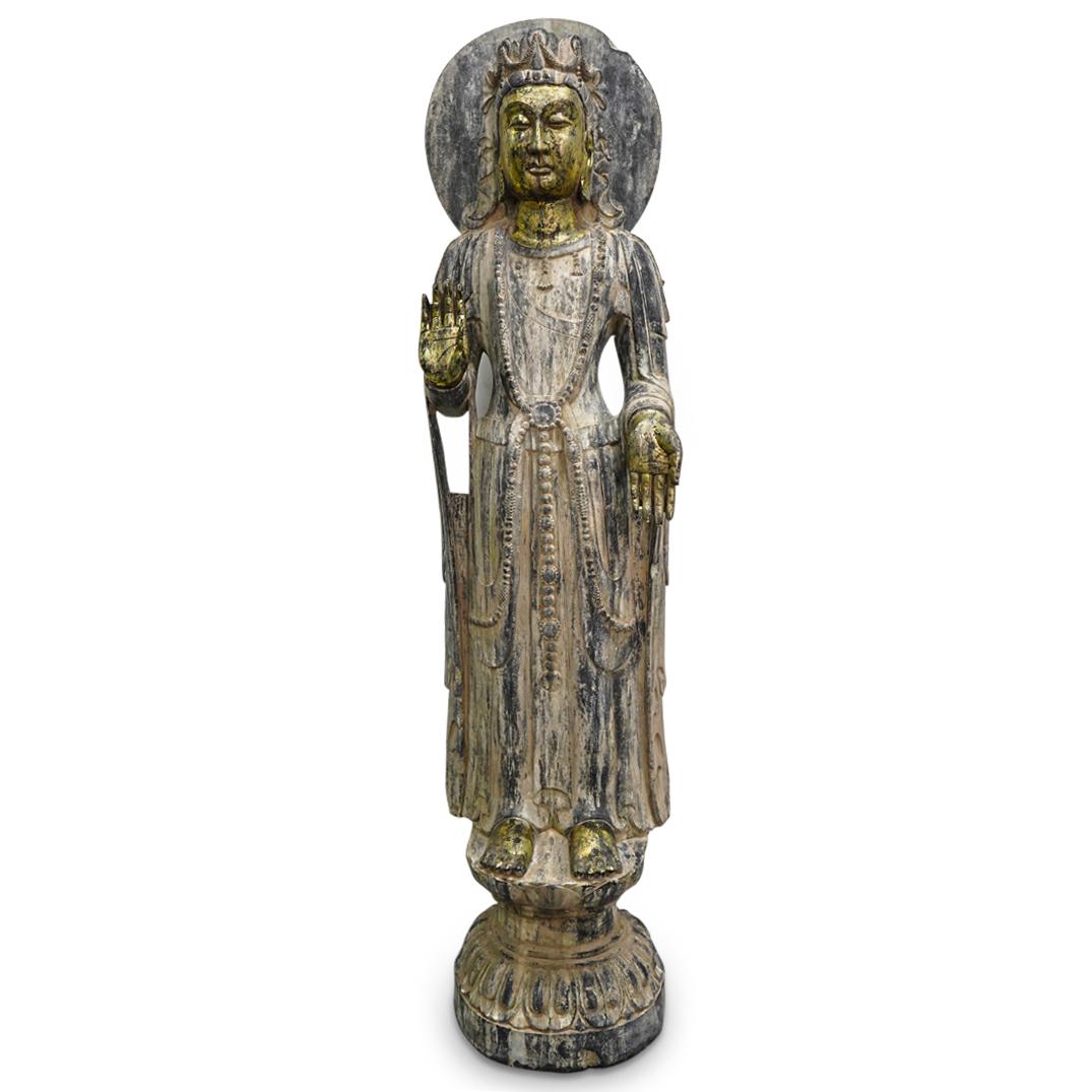 Large Antique Chinese Limestone Guan Yin (1 of 9)