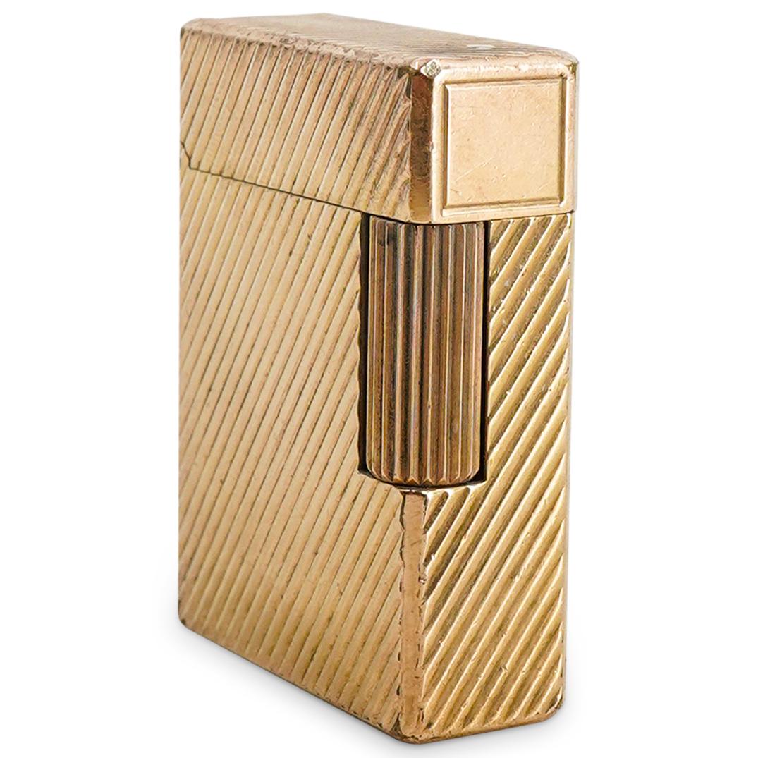 FLAMINAIRE VINCI 金格子柄 希少 Flaminaire Lighter - Square Design - Gold-plated - Vintage