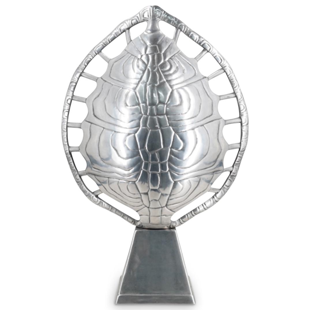 Vintage Arthur Court Aluminum Turtle Shell Lamp (1 of 6)