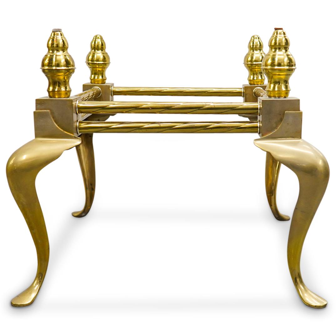 Mastercraft Style Gilt Brass Four Footed Side Table (1 of 5)