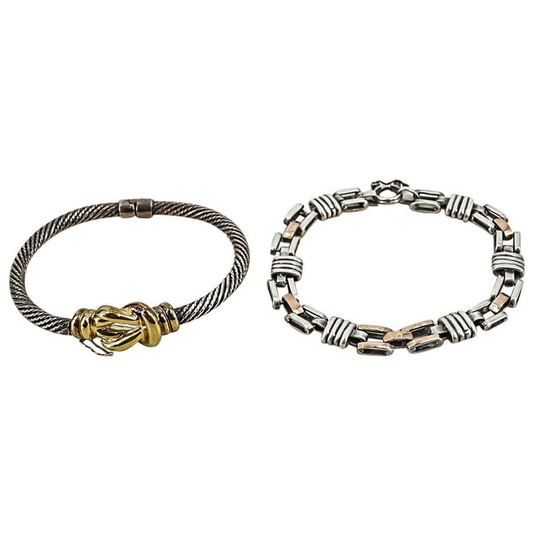 (3 Pc) Sterling Silver and Gold Tone Jewelry (1 of 12)