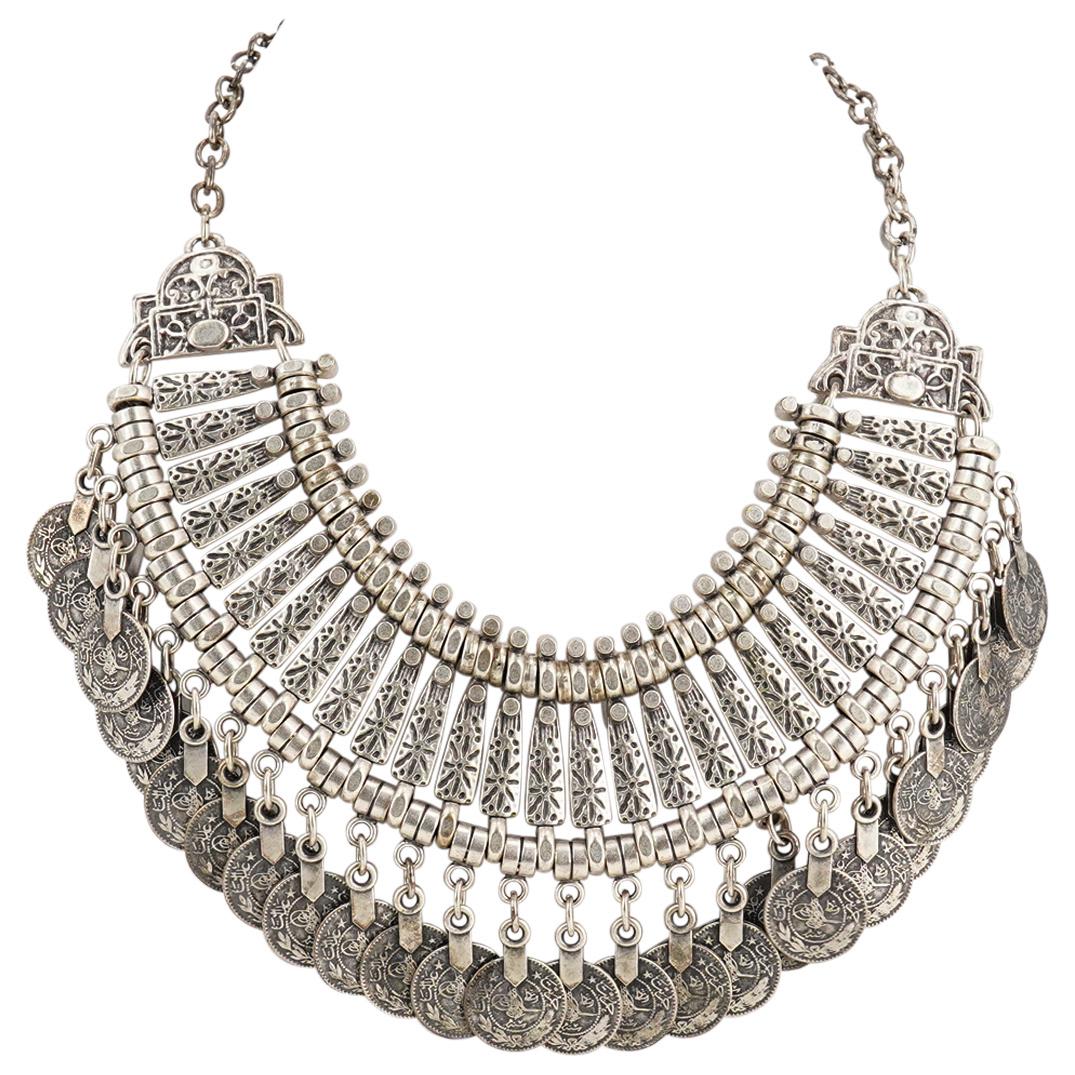 Antique Bedouin Silver Necklace (1 of 5)