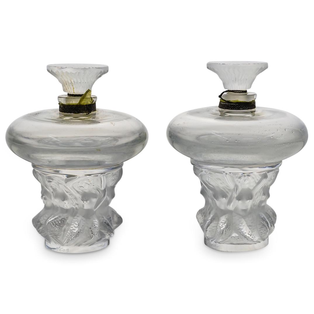 Pair of Lalique "Les Sirenes" Glass Perfume Bottles (1 of 9)