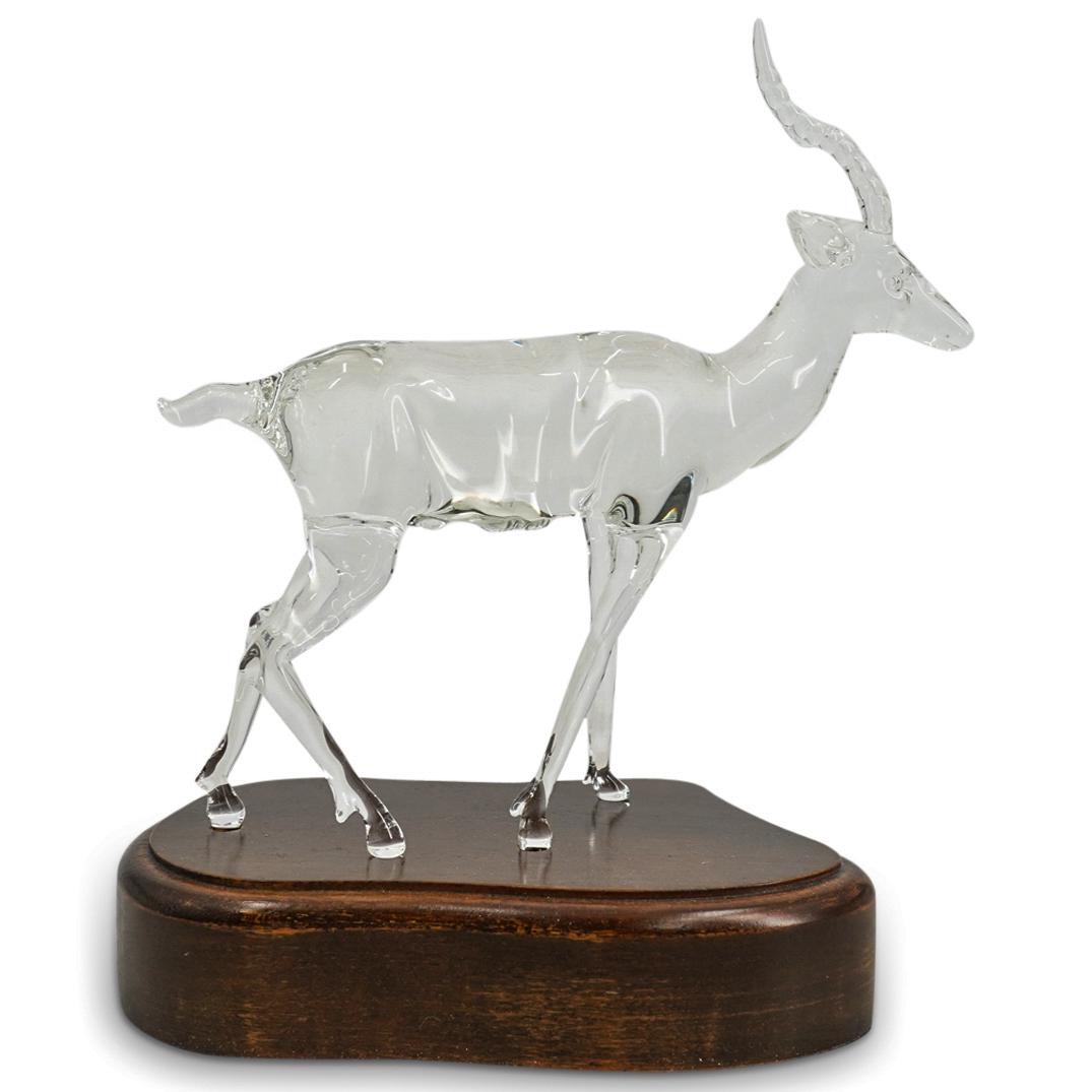 Hans Godo Frabel (German. 1941) Frabel Studios Glass Ibex (1 of 8)