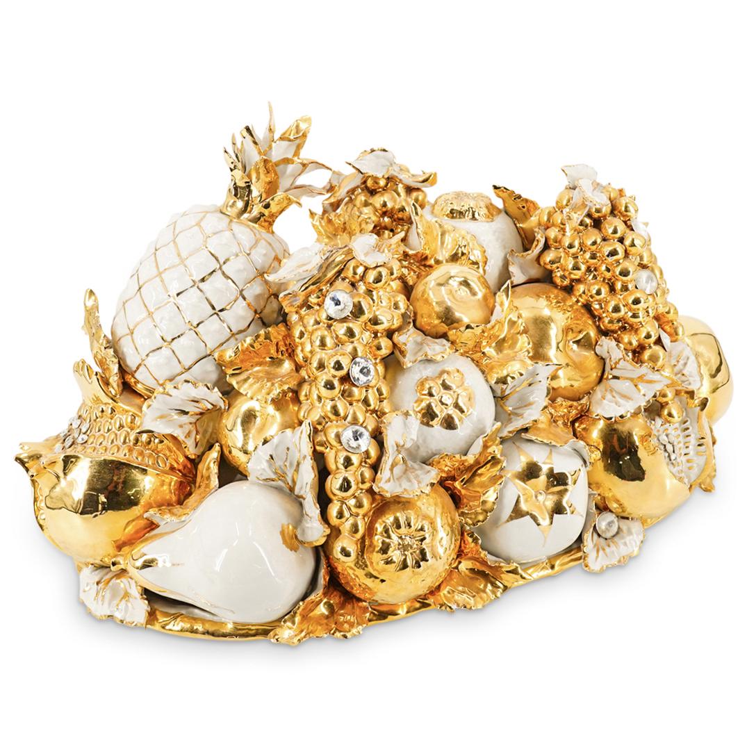 Capodimonte Porcelain Fruit Basket Centerpiece (1 of 9)