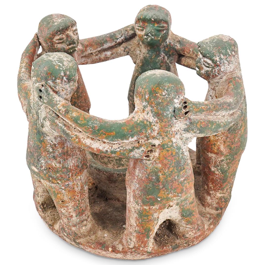 Pre-Columbian Style Circle of Friends Terracota (1 of 6)