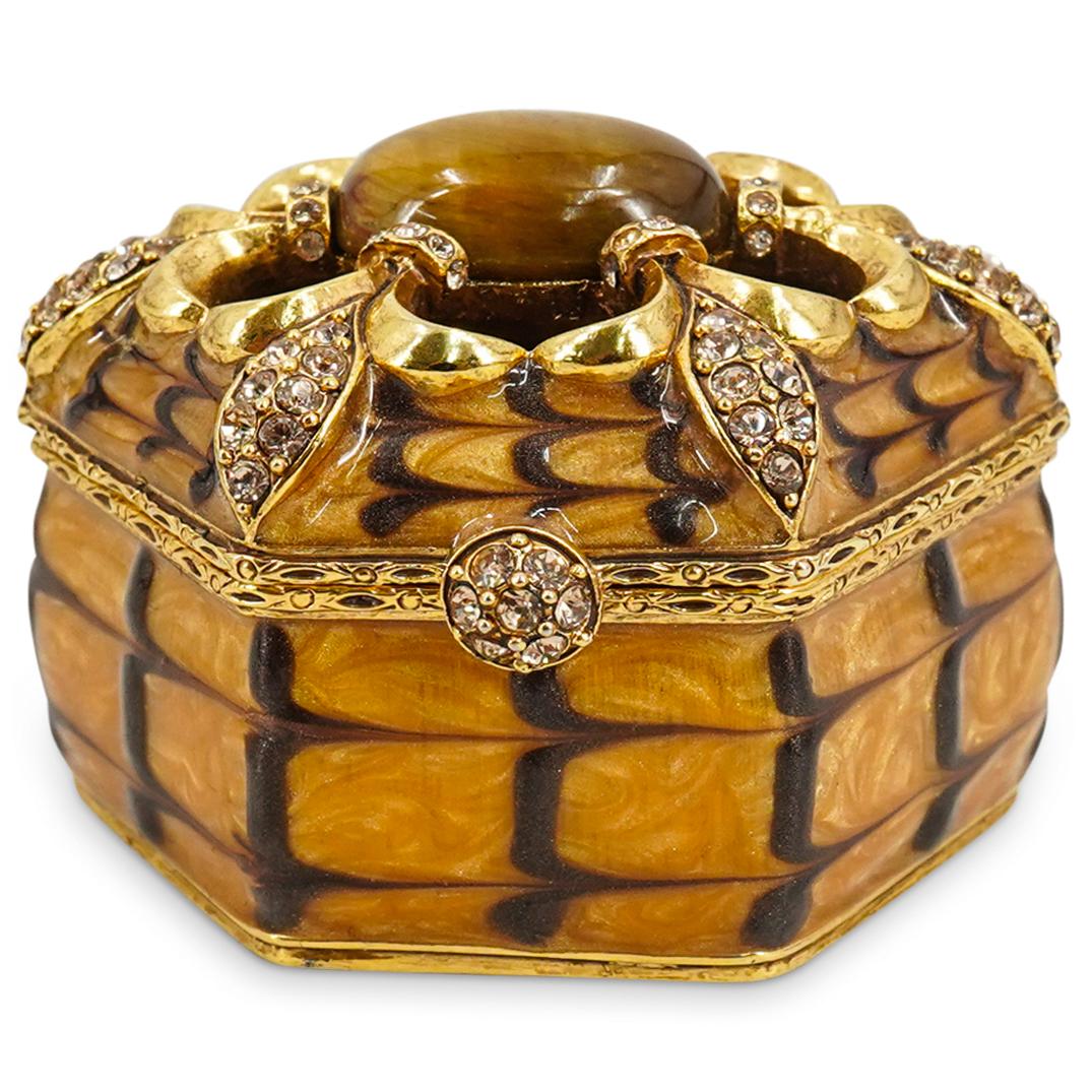 Jay Strongwater Enamel Jeweled Trinket Box (1 of 6)