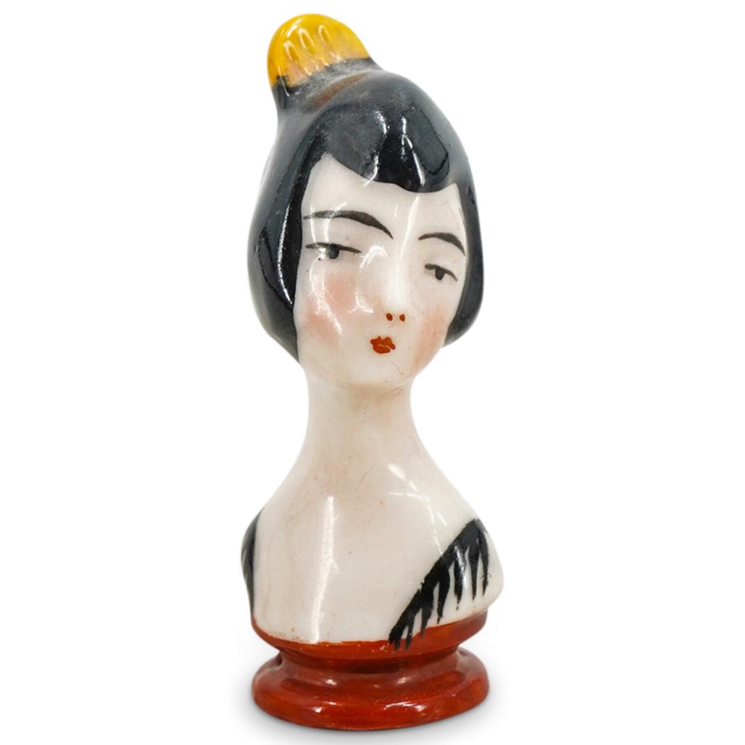 1930's Art Deco Carl Schneider Pin Cushion Porcelain Doll (1 of 2)