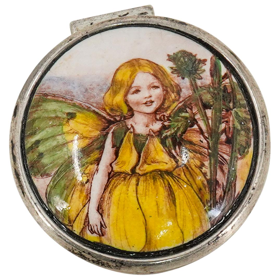 Sterling Silver Fairy Small Pill Box (1 of 4)