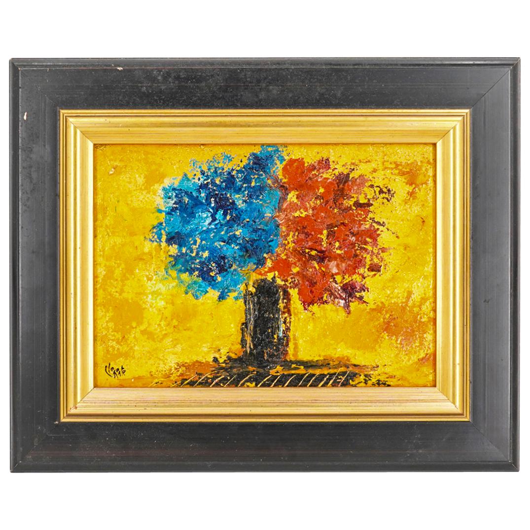 Signed Clemente Impasto Oil Painting On Panel (1 of 5)