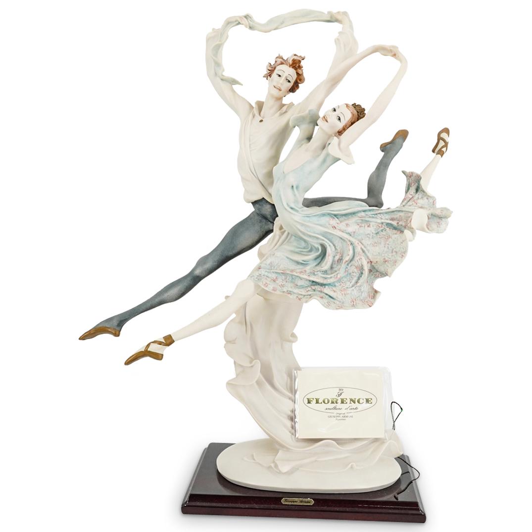 G. Armani "Ballerinas Grand Jete" Capodimonte Porcelain Figurine (1 of 18)