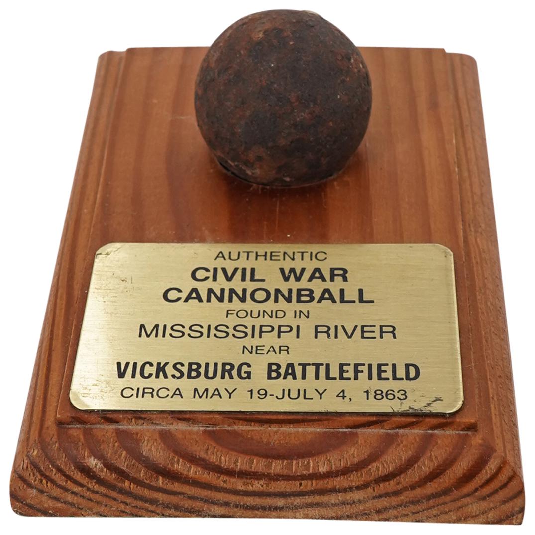 Authentic Civil War Cannonball Found Near Vicksburg Battlefield (1 of 3)