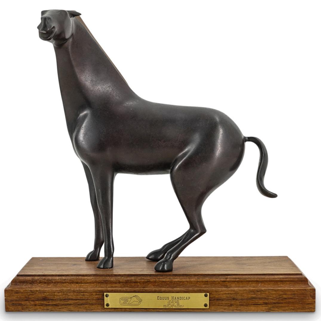 1985 Garden State Park Equestrian Horse Bronze Trophy (1 of 6)