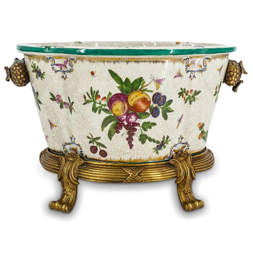 United Wilson Porcelain Jardiniere on Metal Base (1 of 10)