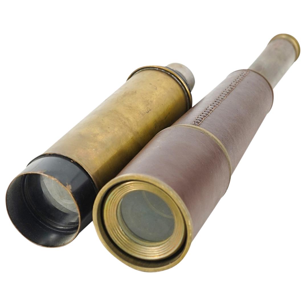Antique Naval Brass Three Draw Spyglass (1 of 6)