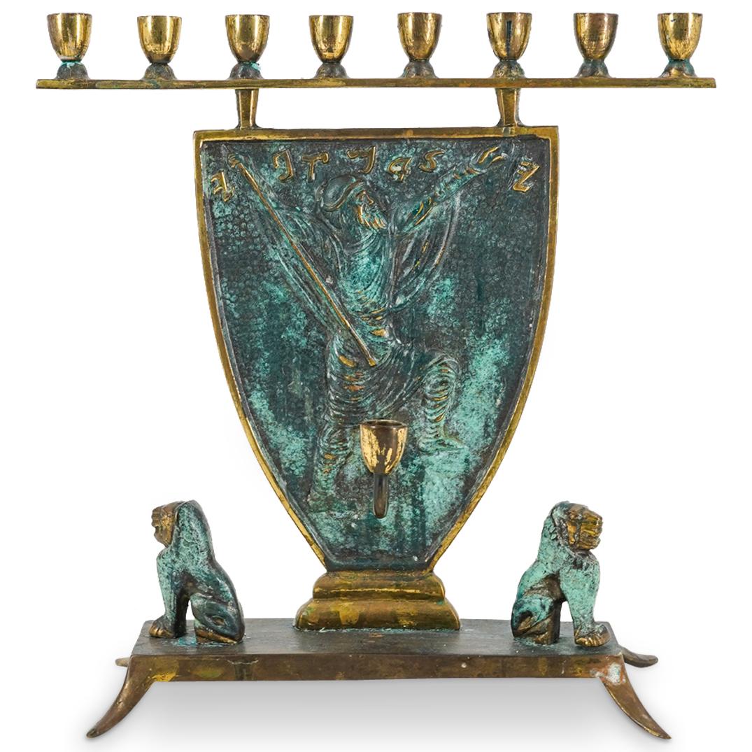 Vintage Yehuda the Maccabi Brass Menorah (1 of 8)