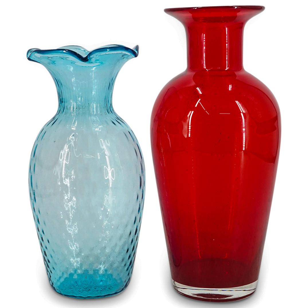 (2Pc) Murano Glass Vases (1 of 6)
