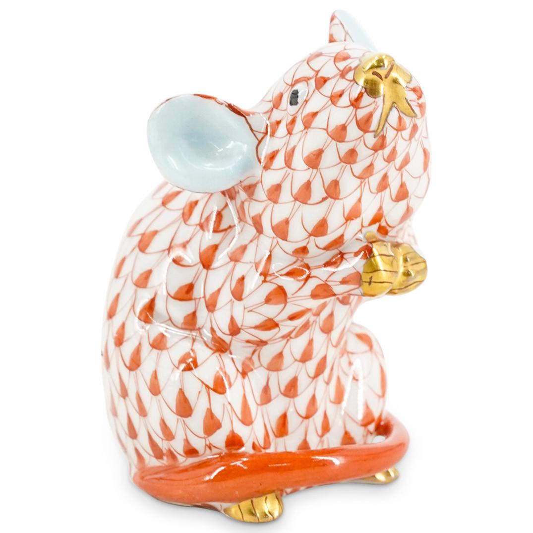 Herend Porcelain "Mouse" Fishnet Figurine (1 of 5)