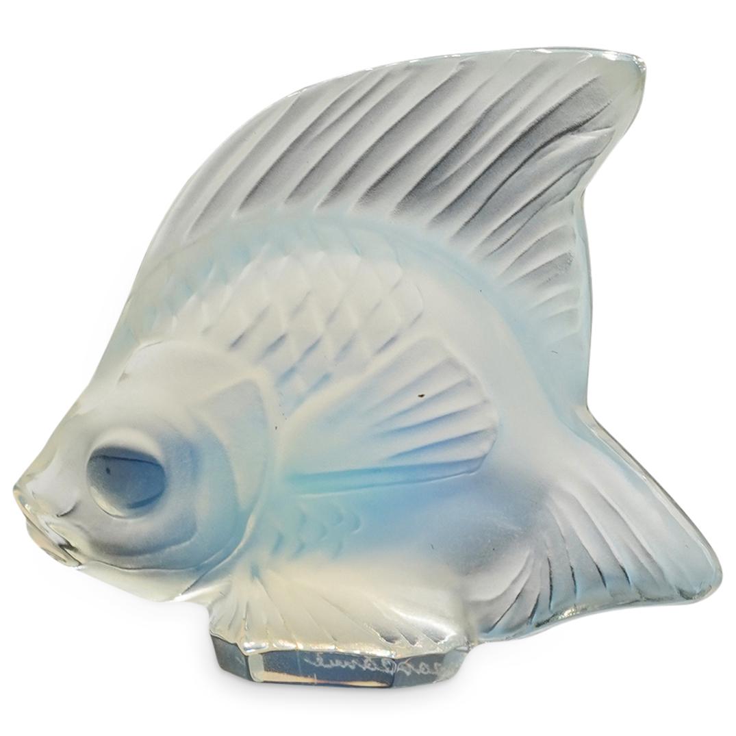 Lalique Crystal Iridescent "Fish" Figurine (1 of 4)