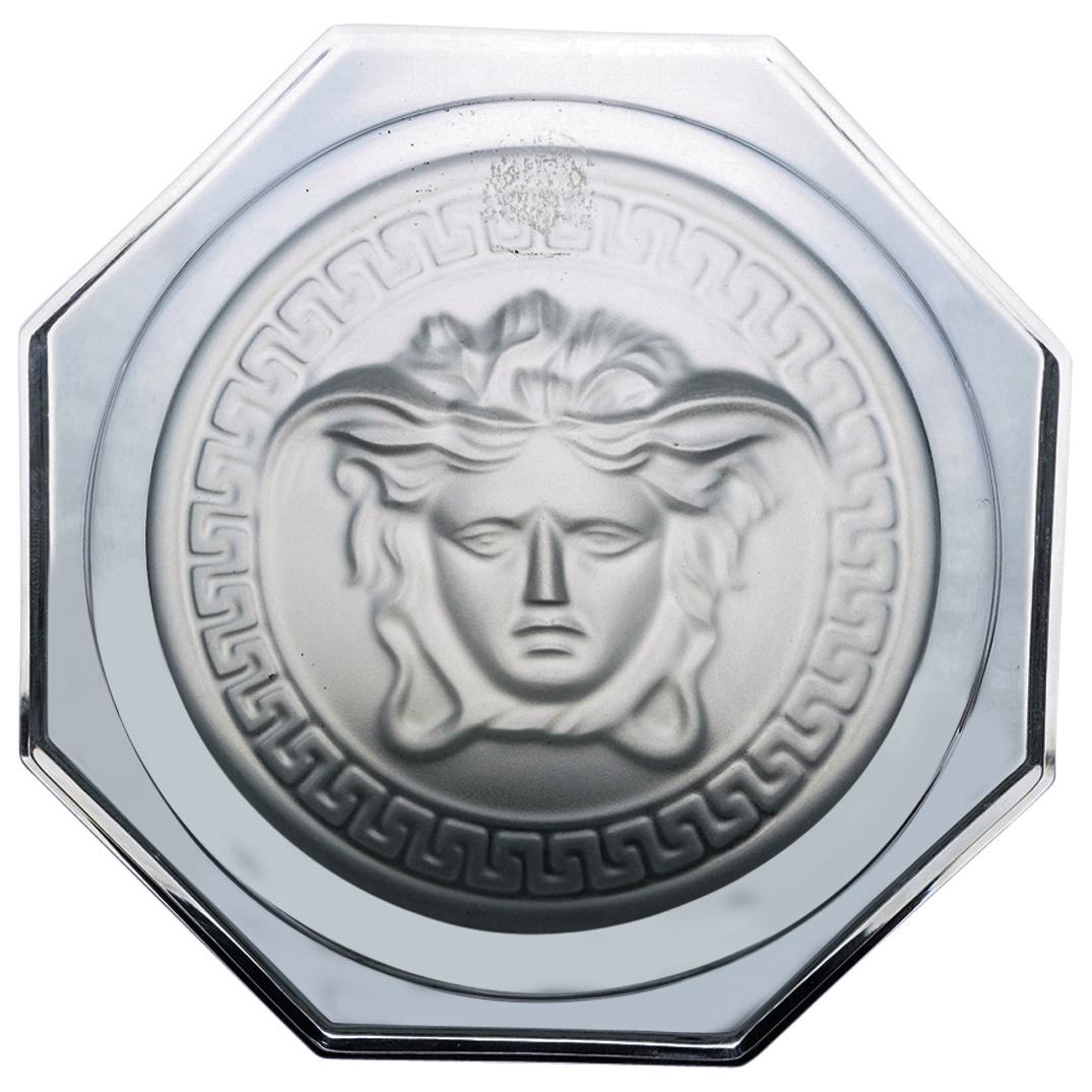 Rosenthal Versace "Medusa Lumiere" Crystal Coaster (1 of 2)